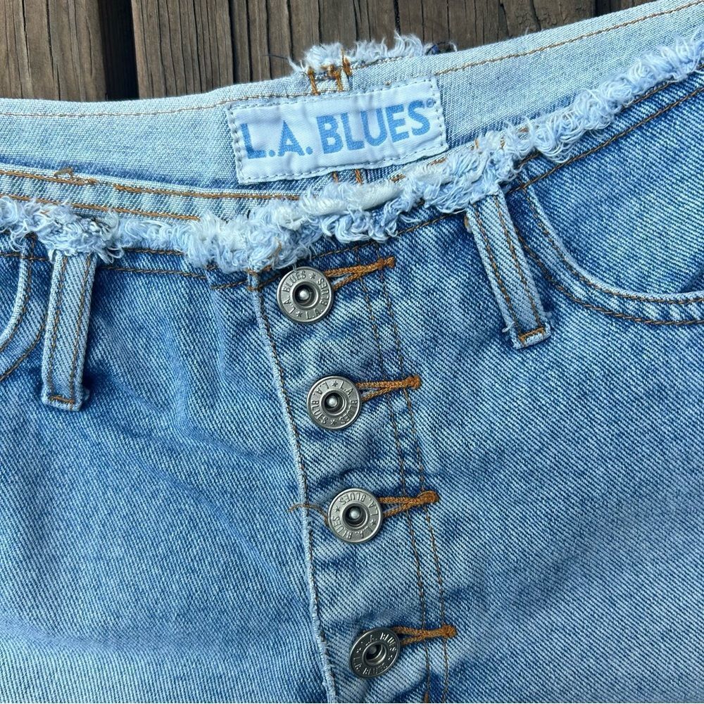 LA Blues Cutoff Denim Shorts - Picture 4 of 4